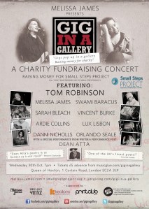 Melissa James & Tom Robinson at the Queen of Hoxton