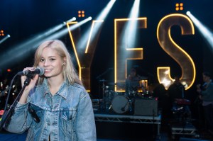 Nina Nesbitt soundchecking ahead NCS YES Live taking place at O2 Academy Brixton on Saturday 1 March www.NCSYes.co.uk