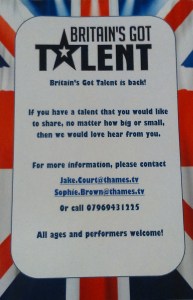 BGT Audition Flyer