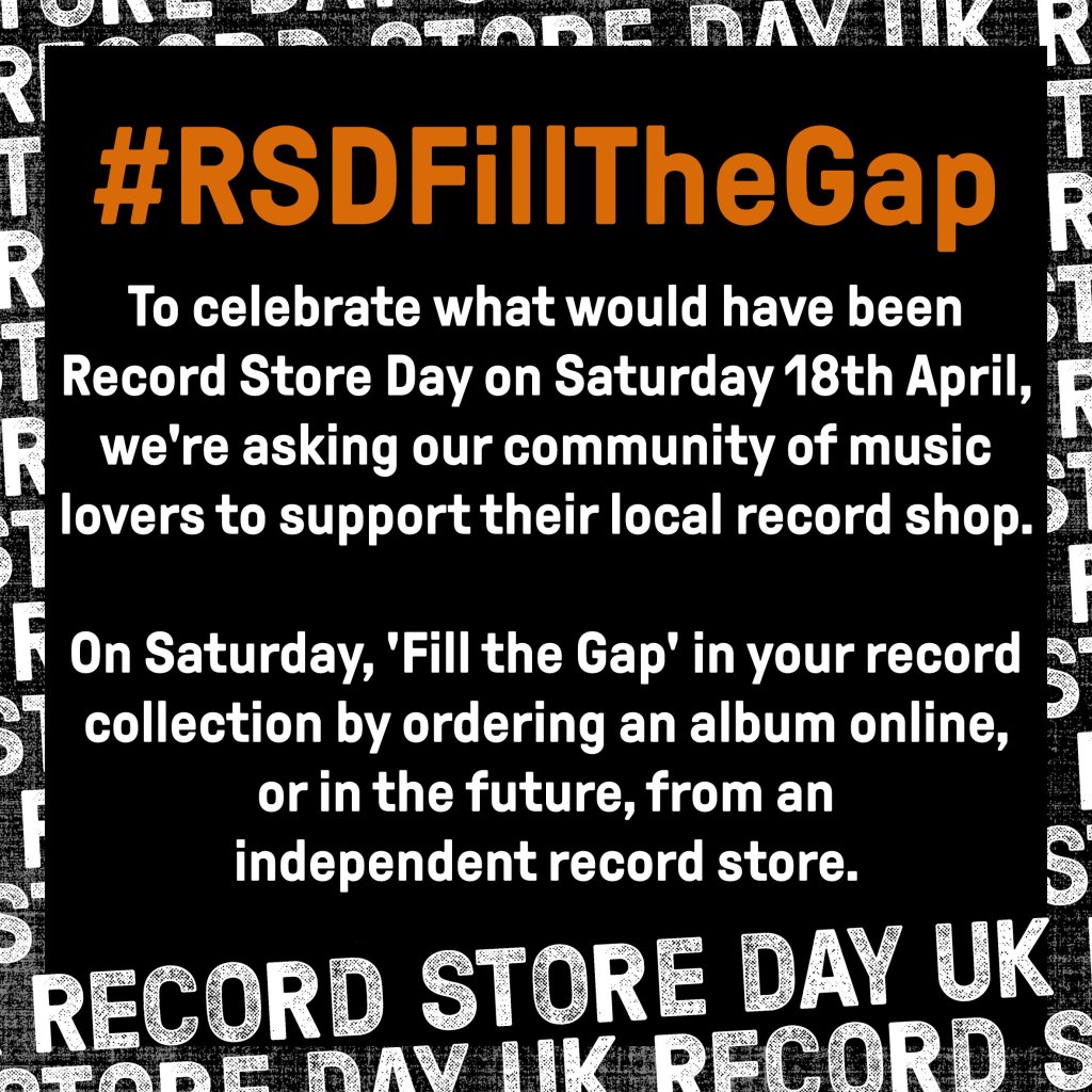 Record Store Day – Fill The Gap Pledge&nbsp;appeal